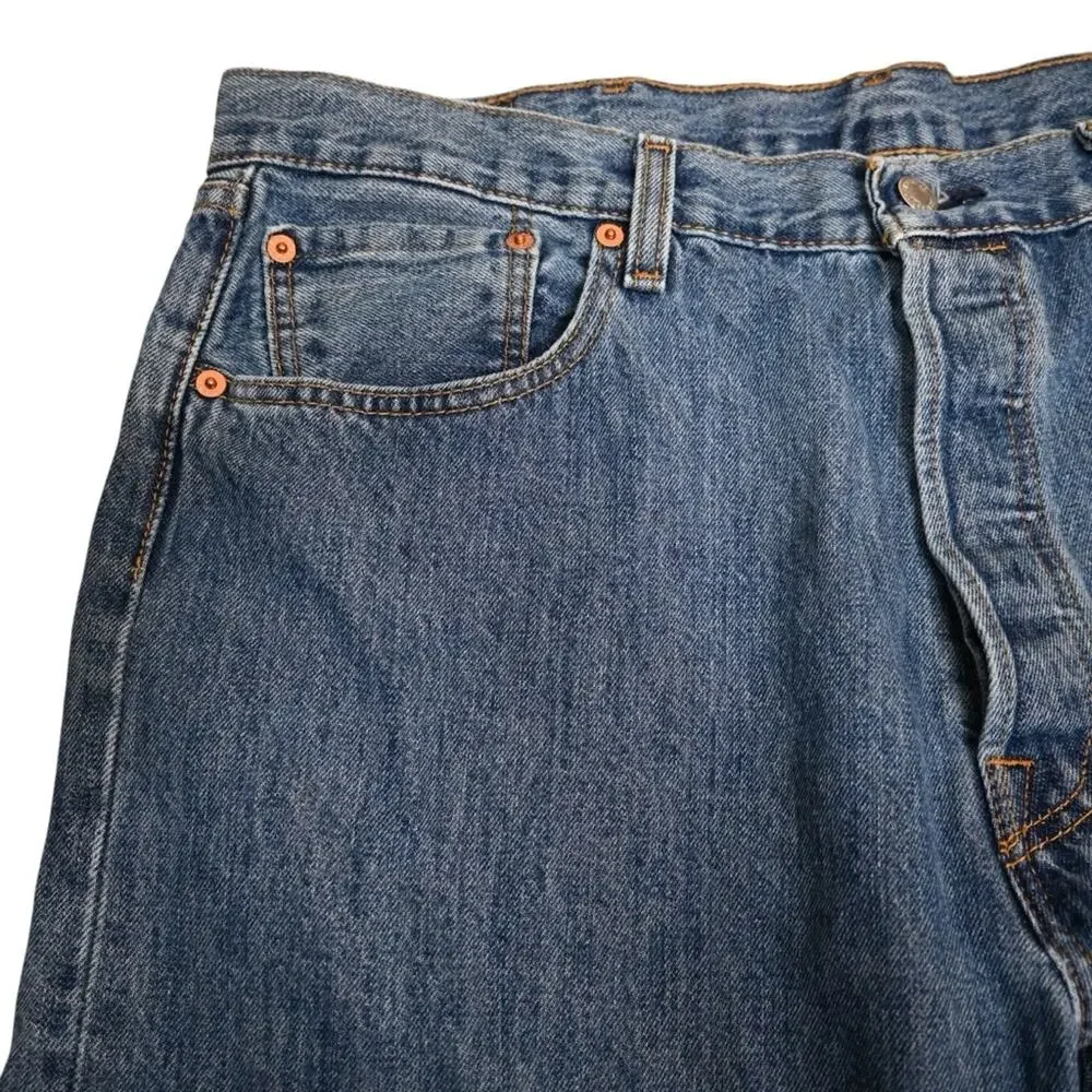 Levi's Men's 501 Straight Leg Button Fly Jean 38x32